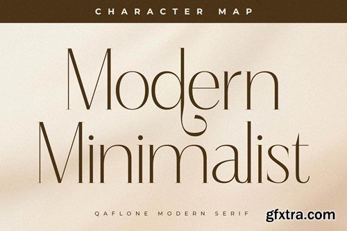 Qaflone Modern Minimalist Serif Font 9EKH6CL