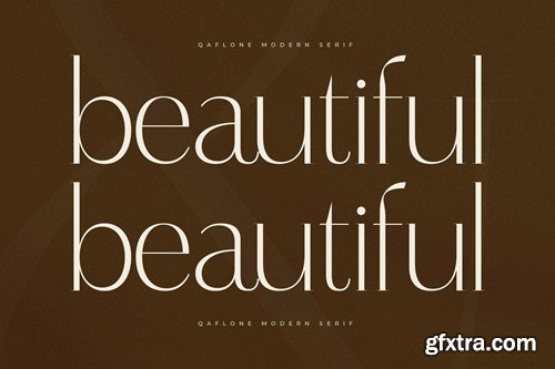 Qaflone Modern Minimalist Serif Font 9EKH6CL