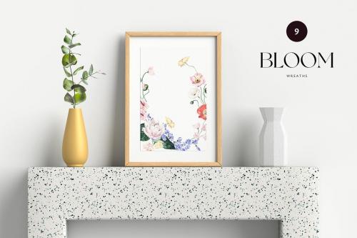 Bloom Watercolor Wreaths