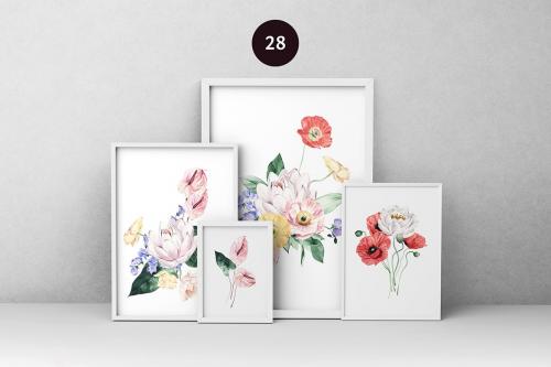 Bloom Watercolor Bouquets