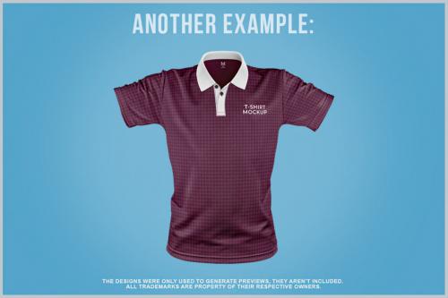 Deeezy - Polo T-Shirt Mockup Front View