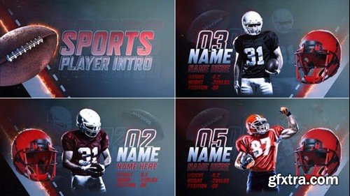 Videohive American Football Player Intro 48999372