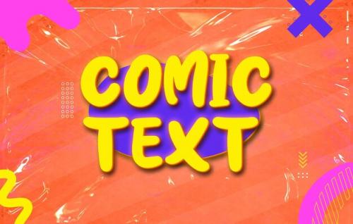 Comic Text Effect Template