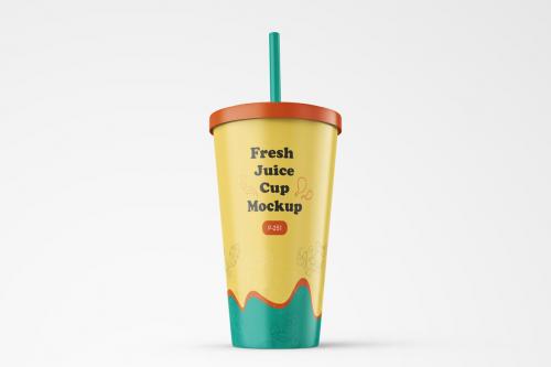 Deeezy - Matte Plastic Tumbler Cup Mockup for Juice or Cold Coffee