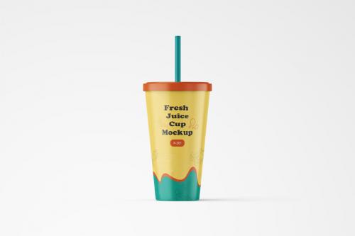 Deeezy - Matte Plastic Tumbler Cup Mockup for Juice or Cold Coffee