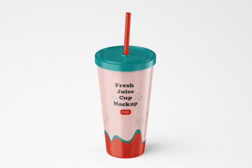 Deeezy - Matte Plastic Tumbler Cup Mockup for Juice or Cold Coffee