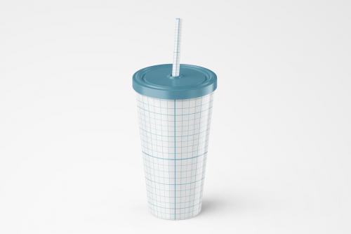 Deeezy - Matte Plastic Tumbler Cup Mockup for Juice or Cold Coffee