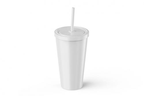 Deeezy - Matte Plastic Tumbler Cup Mockup for Juice or Cold Coffee