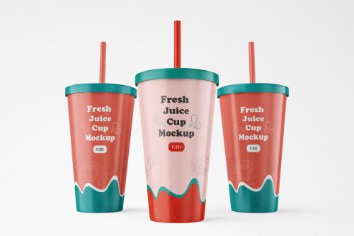 Deeezy - Matte Plastic Tumbler Cup Mockup for Juice or Cold Coffee