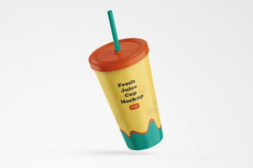 Deeezy - Matte Plastic Tumbler Cup Mockup for Juice or Cold Coffee