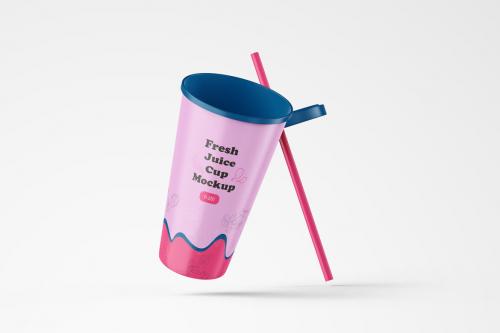 Deeezy - Matte Plastic Tumbler Cup Mockup for Juice or Cold Coffee