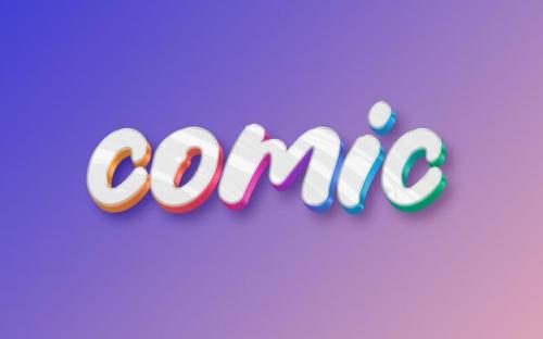 Comic Text Effect Template