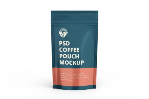 Deeezy - Glossy Coffee Pouch Packaging Mockups Zipper Bag