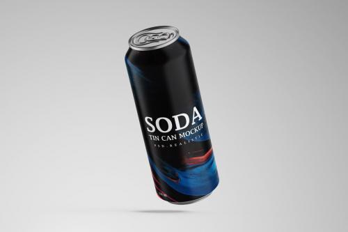 Deeezy - Aluminum Tin Soda Can Mockup for Cold Drinks Brand