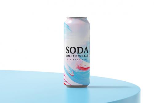 Deeezy - Aluminum Tin Soda Can Mockup for Cold Drinks Brand