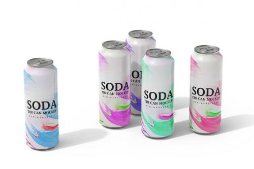 Deeezy - Aluminum Tin Soda Can Mockup for Cold Drinks Brand