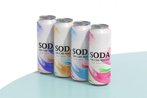 Deeezy - Aluminum Tin Soda Can Mockup for Cold Drinks Brand