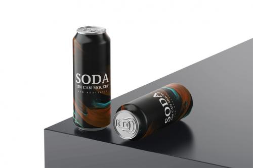 Deeezy - Aluminum Tin Soda Can Mockup for Cold Drinks Brand