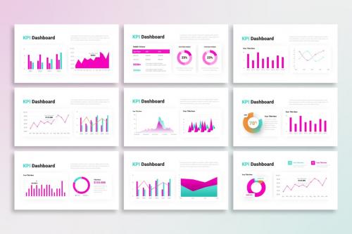 Playful KPI Dashboard - PowerPoint Template