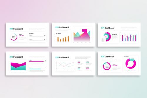 Playful KPI Dashboard - PowerPoint Template