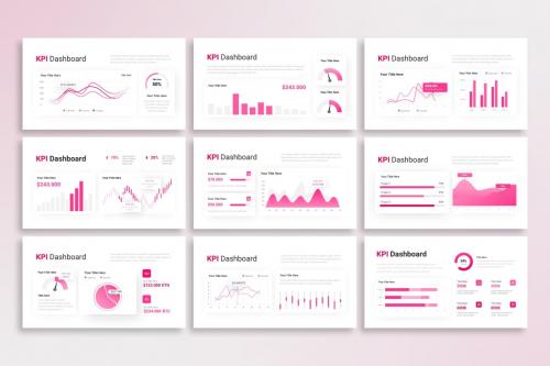 Company KPI Dashboard - PowerPoint Template