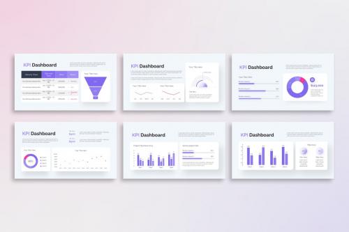 Simple KPI Dashboard - PowerPoint Template