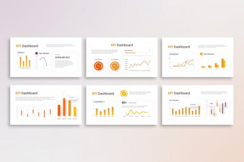 KPI Dashboard Report - PowerPoint Template