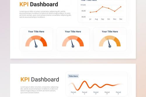 KPI Dashboard Report - PowerPoint Template