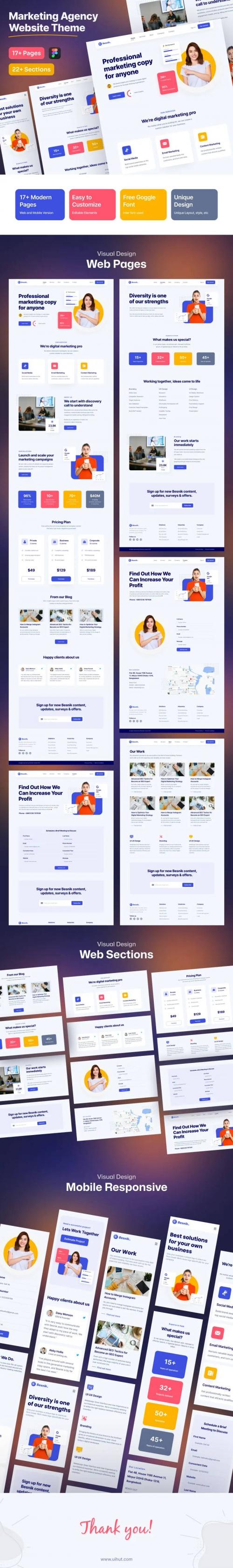 UIHut - Marketing Agency Websitw Theme - 25702