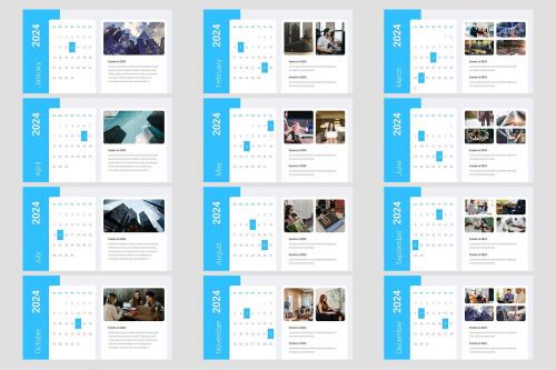 Event Calendar Modern Slides 2024