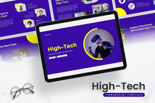 High-Tech – IT Solution PowerPoint Template