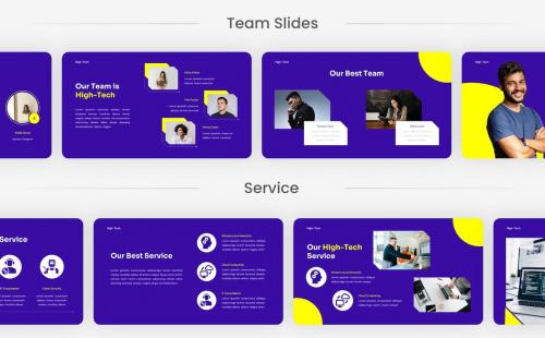 High-Tech – IT Solution PowerPoint Template