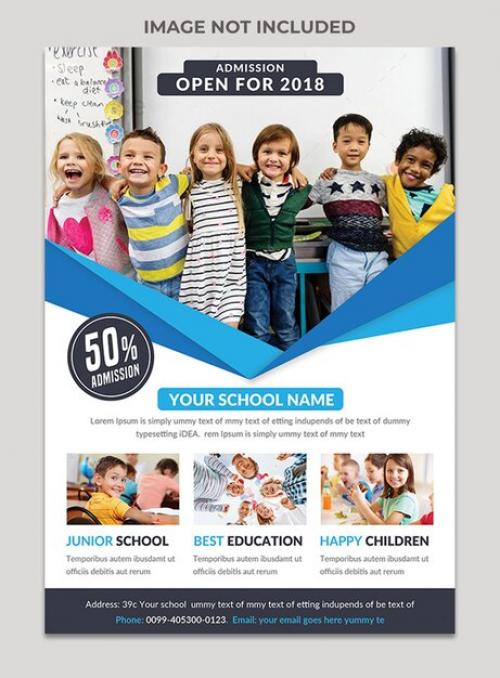 Kids Education School Admission Flyer