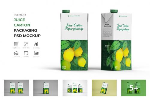 Deeezy - Tetra Pack Fruit Juice Carton Mockup