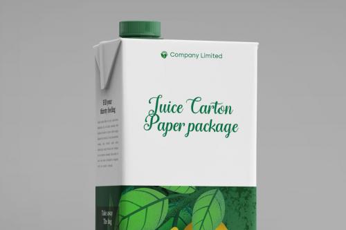 Deeezy - Tetra Pack Fruit Juice Carton Mockup