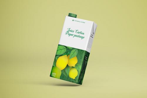 Deeezy - Tetra Pack Fruit Juice Carton Mockup