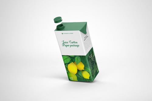 Deeezy - Tetra Pack Fruit Juice Carton Mockup