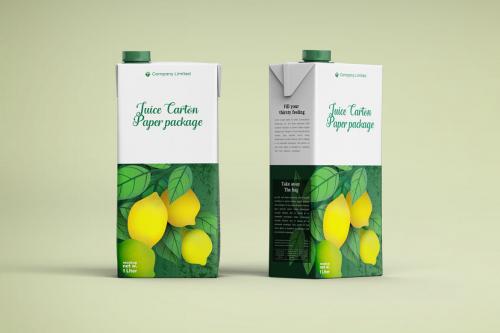 Deeezy - Tetra Pack Fruit Juice Carton Mockup