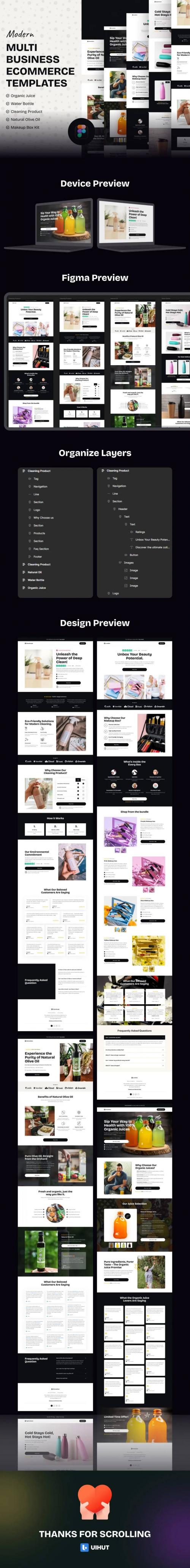 UIHut - Multi Business eCommerce Templates - 25967