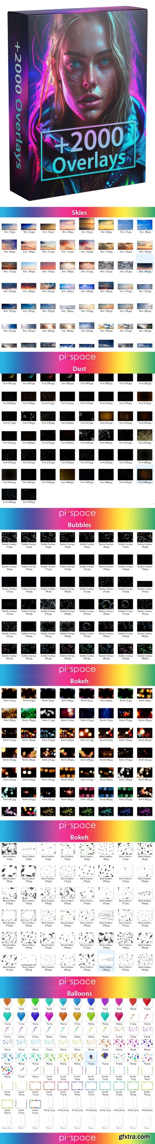 Pix-Space - +2000 Overlays