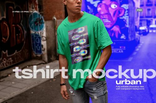 T Shirt Mockup urban