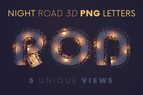 Deeezy - Night Road - 3D Lettering