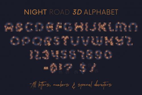 Deeezy - Night Road - 3D Lettering