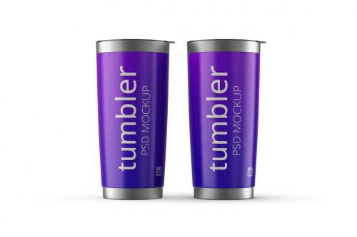 Deeezy - Stainless Thermos Tumbler Coffee Mug Mockups