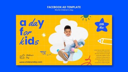 World Children's Day Facebook Template