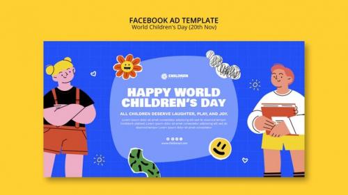 World Children's Day Facebook Template