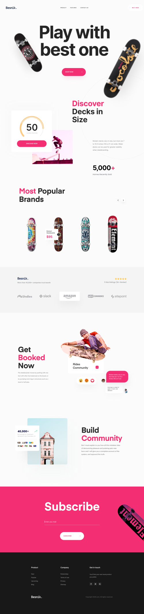 UIHut - Skateboard Landing Page - 8406