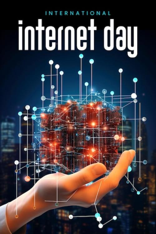 International Internet Day Background And Poster Design
