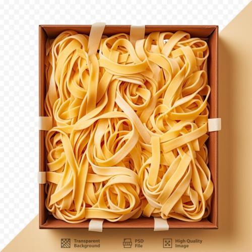 A Box Of Spaghetti With A Label That Says 