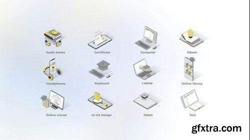 Videohive Education - Isometric Icons 49870973